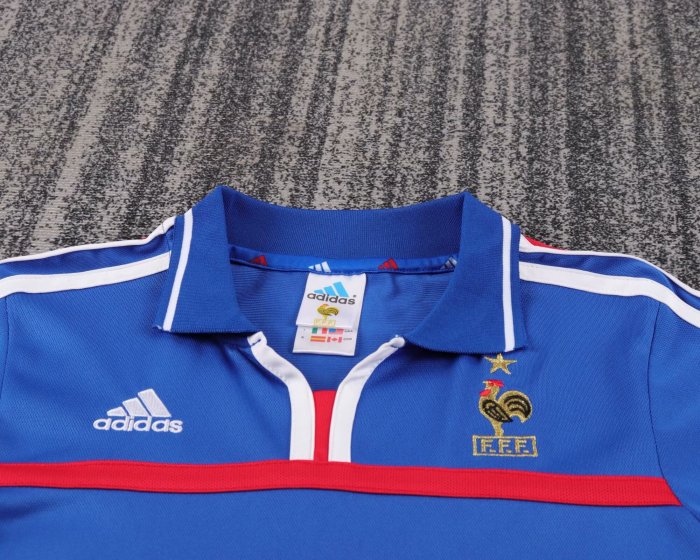 2000 France Home Retro Kids Soccer Jersey