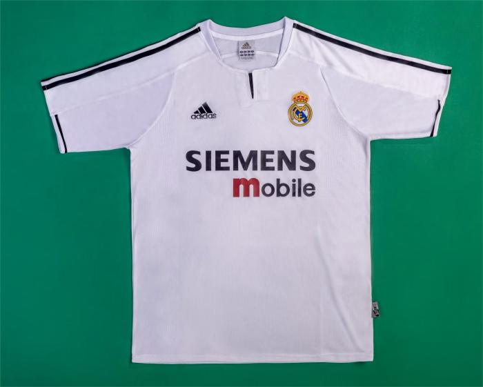 2003-2004 Real Madrid Home Retro Soccer Jersey