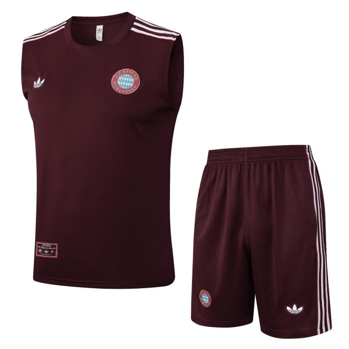 25-26 Bayern High quality Tank Top And Shorts Suit