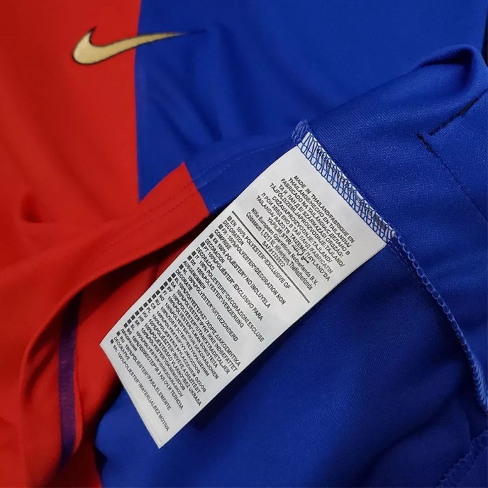 1999 Barcelona Home 100th Anniversary Version Retro Soccer Jersey