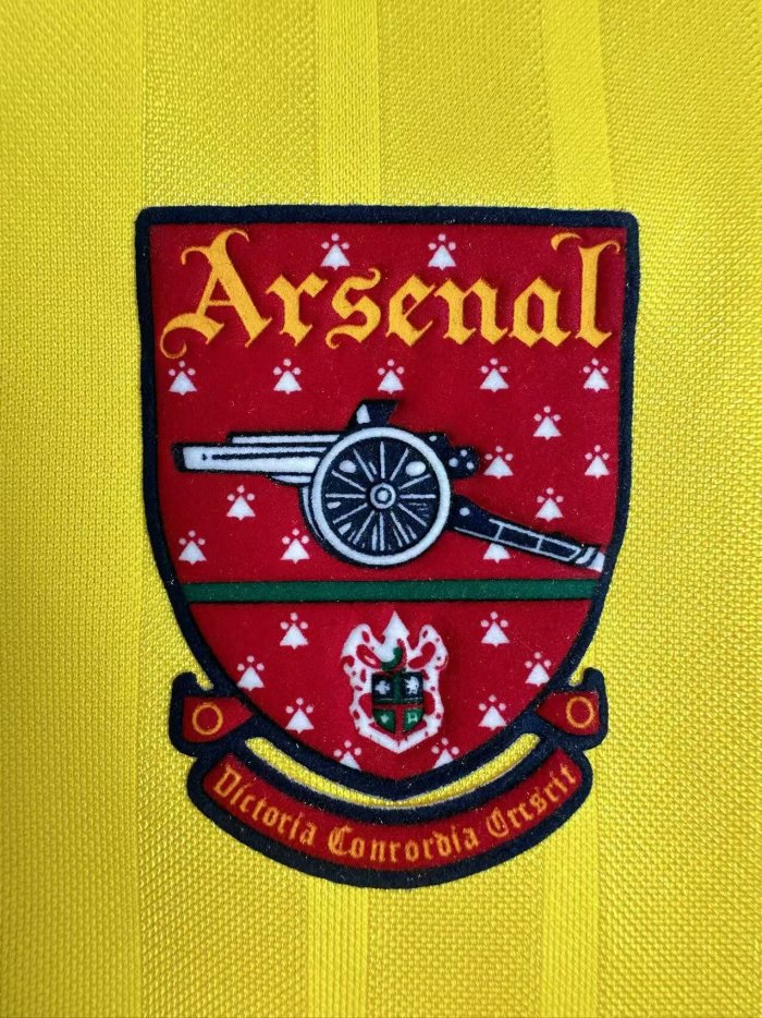 1993-1994 Arsenal Away Long Sleeve Retro Soccer Jersey