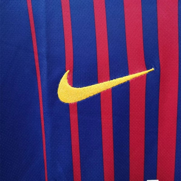 2017-2018 Barcelona Home Retro Soccer Jersey