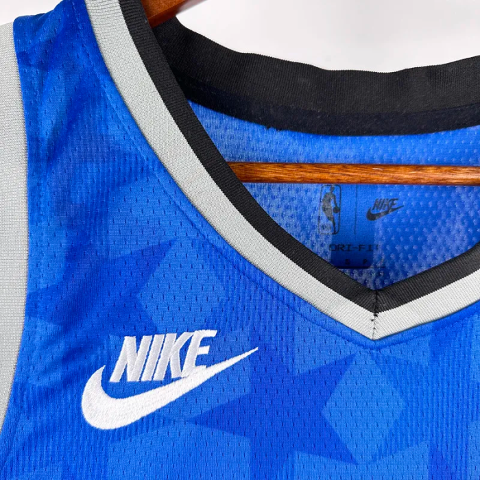 23-24 Magic WAGNER #22 Dark Blue Top Quality Hot Pressing NBA Jersey (Retro Logo)(V领)