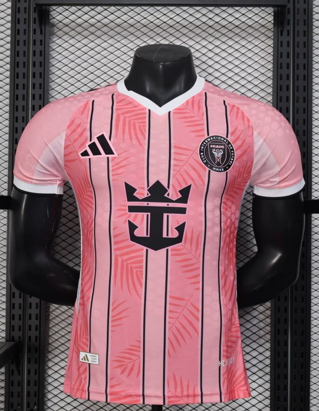 25-26 Inter Miami Pink Special Edition Player Version Soccer Jersey (V领)