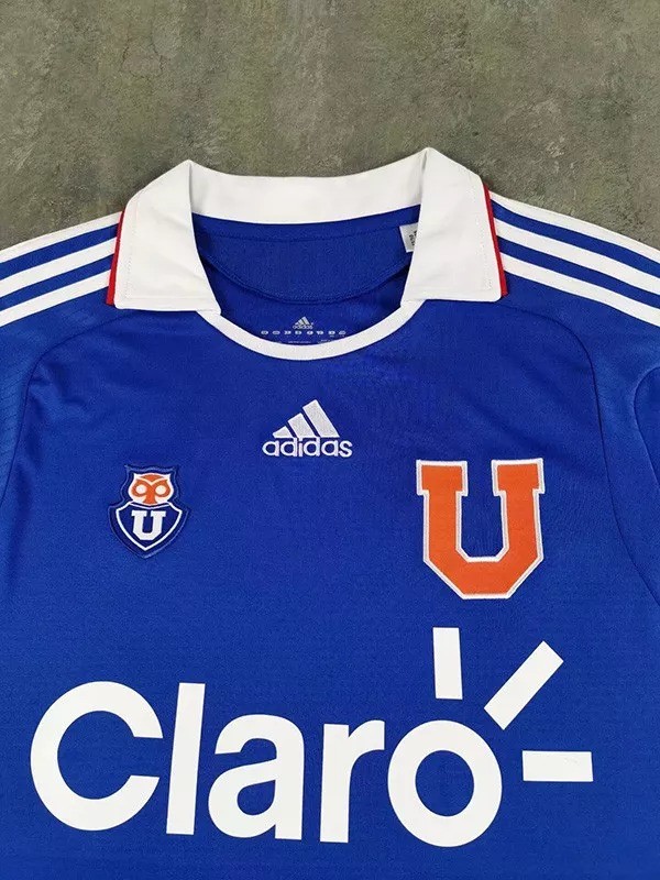 2011 Universidad De Chile Home Long Sleeve Retro Soccer Jersey(背后带广告)