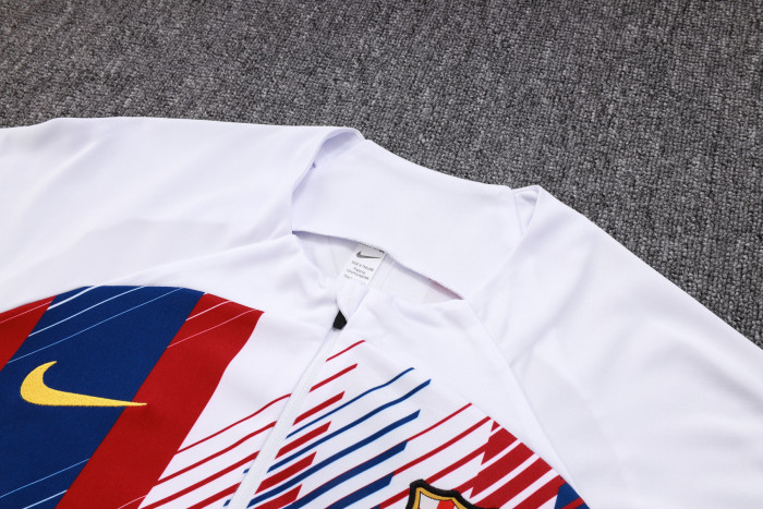 23-24 Barcelona High Quality Half Pull Tracksuit