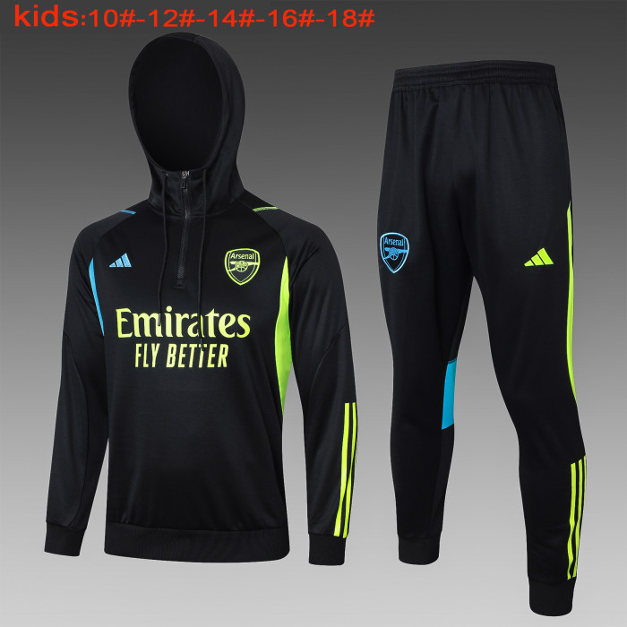 23-24 Arsenal High Quality Kids Hoodie Jacket Tracksuit