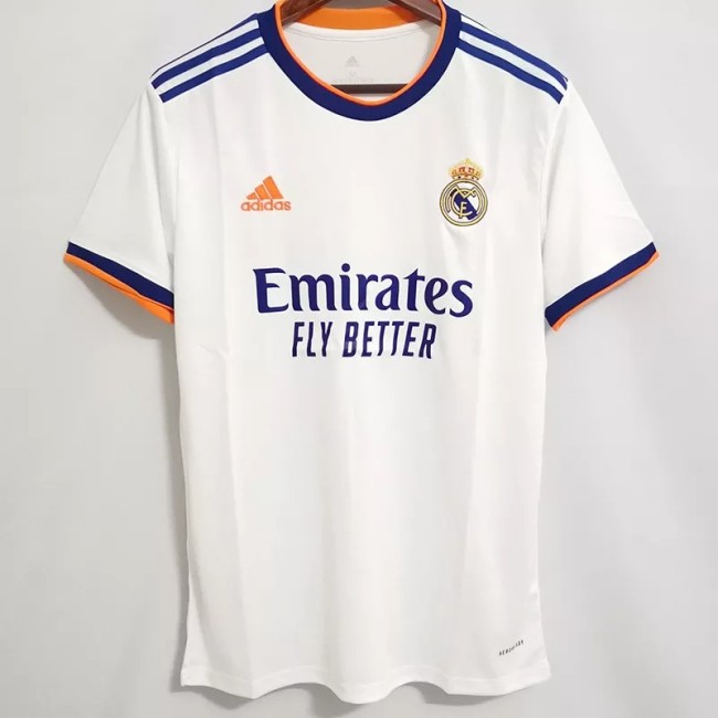 21-22 Real Madrid 1:1 Home Fans Soccer Jersey