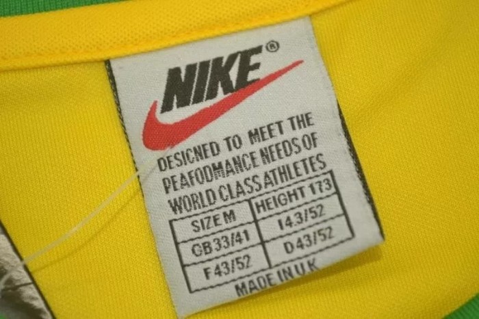 2000 Brazil Home Yellow Retro Soccer Jersey