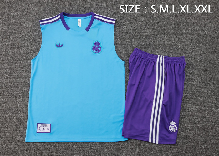 25-26 Real Madrid High Quality Tank Top And Shorts Suit