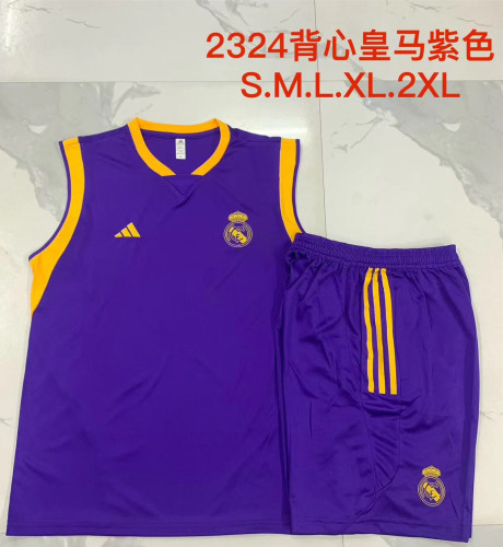 23-24 Real Madrid High quality Tank Top And Shorts Suit