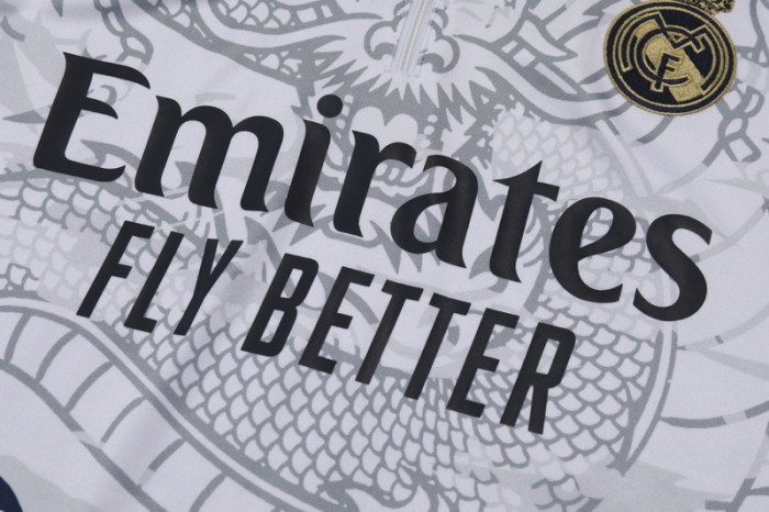 23-24 Real Madrid High Quality Half Pull Tracksuit