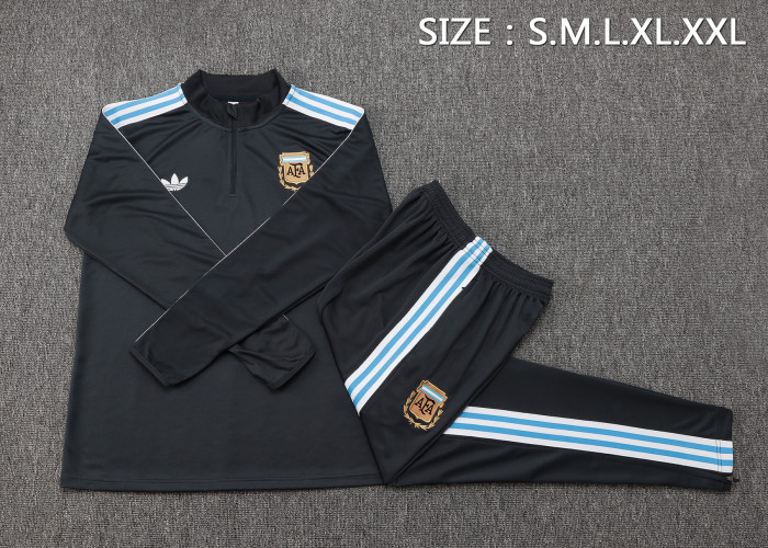 25-26 Argentina High Quality Half Pull Tracksuit