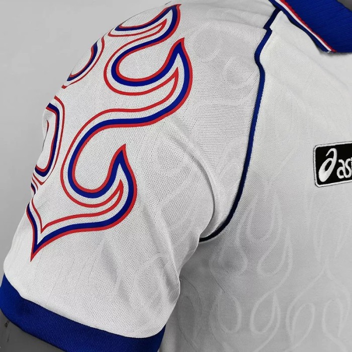 1998 Japan Away White Retro Soccer Jersey