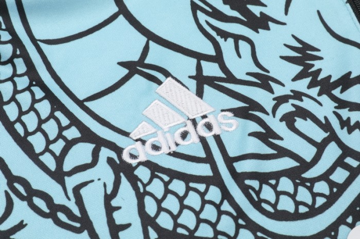 23-24 Real Madrid High Quality Half Pull Tracksuit