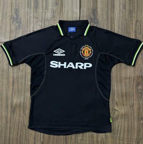 1998-1999 Manchester United Third UCL Edition Retro Soccer Jersey