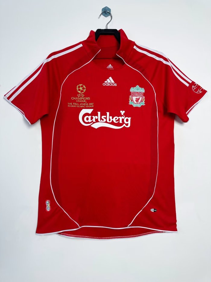 2006-2008 Liverpool Home Retro Soccer Jersey 欧冠版