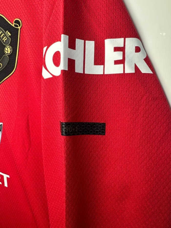 2018-2019 Manchester United Home Long sleeves Retro Soccer Jersey