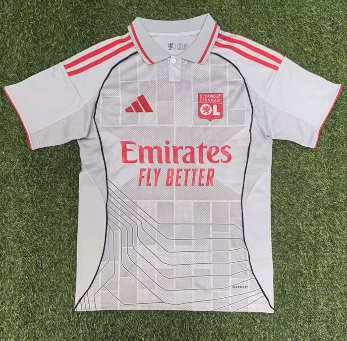 25-26 Lyon Third Fans Soccer Jersey 1:1 Thai Quality