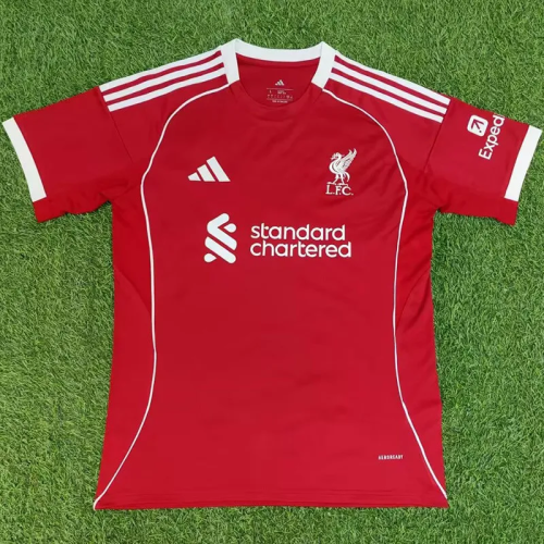 25-26 Liverpool Home Print CHAMPIONS # 20 Fans Soccer Jersey