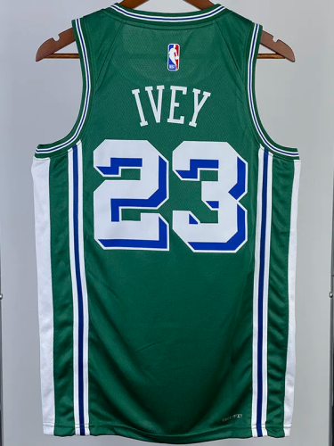 22-23 Pistons IVEY #23 Green City Edition Top Quality Hot Pressing NBA Jersey