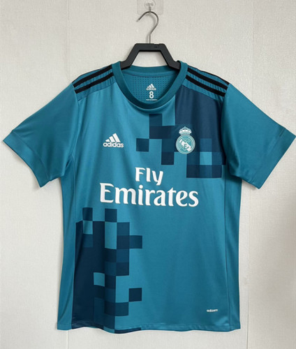 2017-2018 Real Madrid Third Player Version Retro Soccer Jersey
