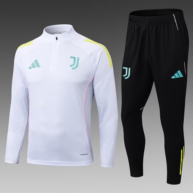 25-26 Juventus High Quality Half Pull Tracksuit