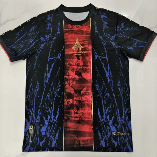 2025 Paris Saint-Germain Purple Black Champion Training shirts