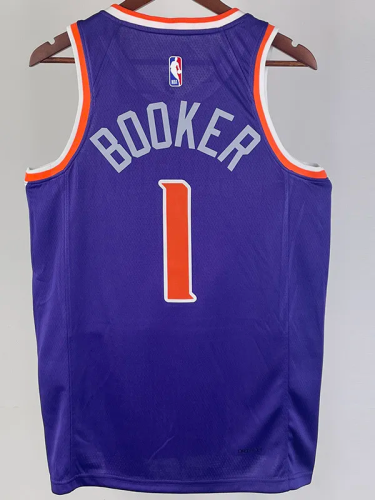 22-23 SUNS BOOKER #1 Purple Top Quality Hot Pressing NBA Jersey