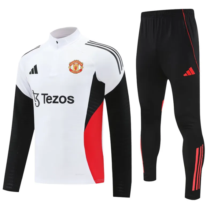25-26 Manchester United High Quality Half Pull Tracksuit