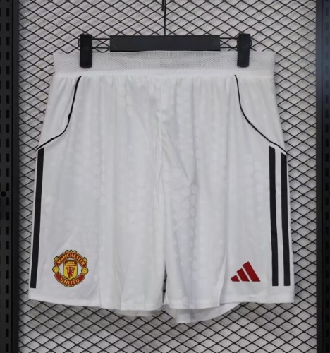 25-26 Manchester United Home Player Version Shorts Pants