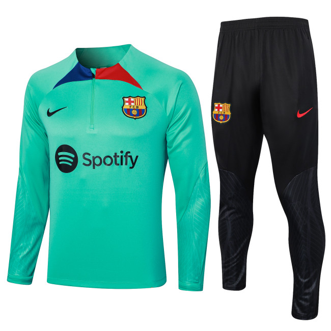 23-24 Barcelona High Quality Half Pull Tracksuit