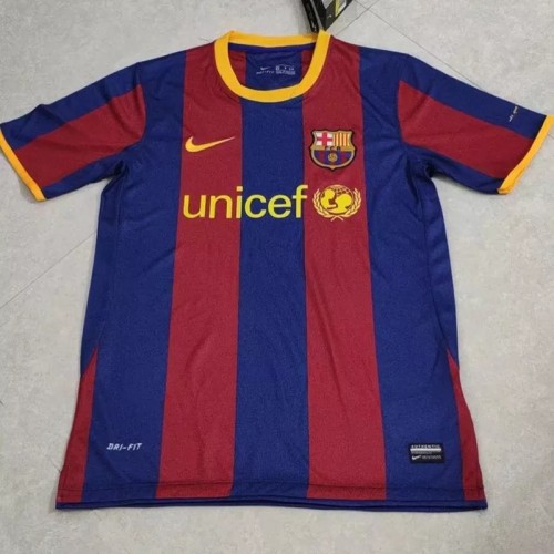 2010-2011 Barcelona Home Retro Soccer Jersey