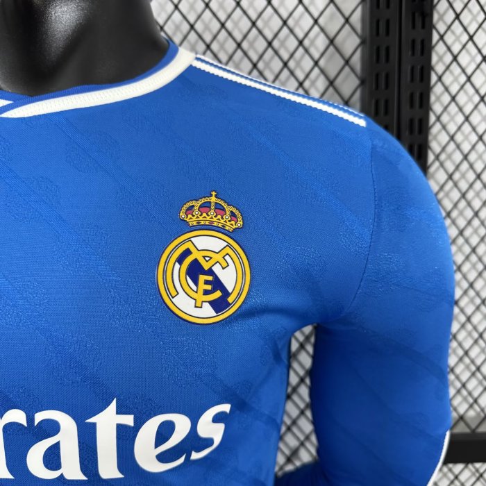 25-26 Real Madrid Third Long Sleeve Player Version Soccer Jersey