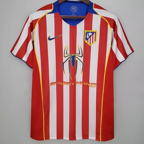 2004-2005 Atlético Madrid Home Retro Soccer Jersey