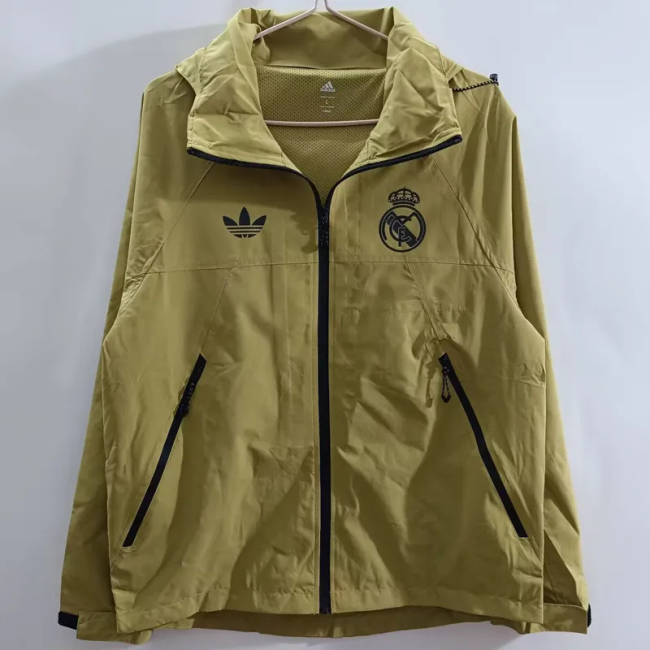 2025 Real Madrid New Pattern Windbreaker