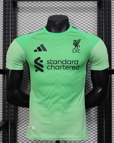 25-26 Liverpool Green Goalkeeper Player Version Soccer Jersey