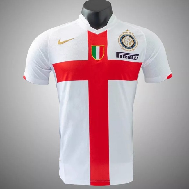 2007-2008 Inter Milan 100th Anniversary White Retro Soccer Jersey