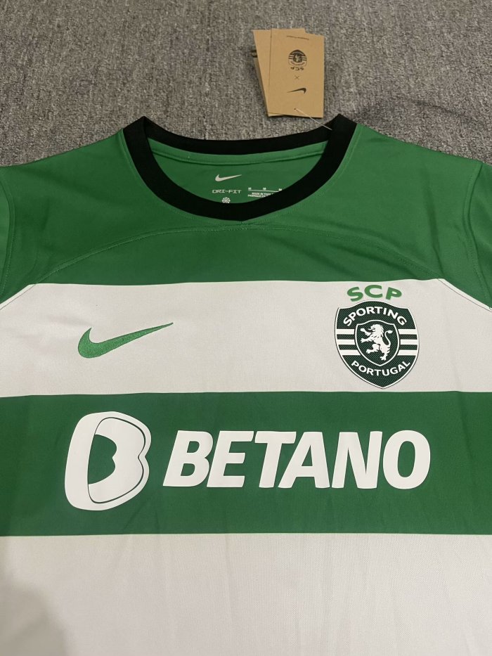 23-24 Sporting Lisbon Home Fans Soccer Jersey