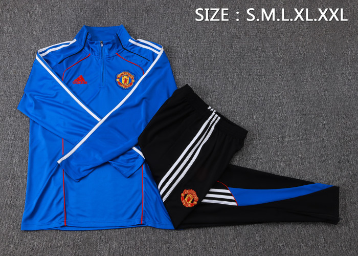 25-26 Manchester United High Quality Half Pull Tracksuit