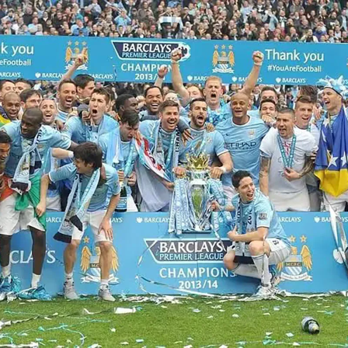 2013-2014 Manchester City Home Retro Soccer Jersey