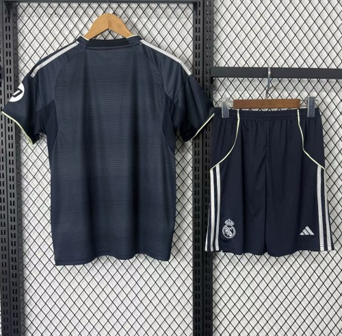 25-26 Real Madrid Away Kids Soccer Jersey