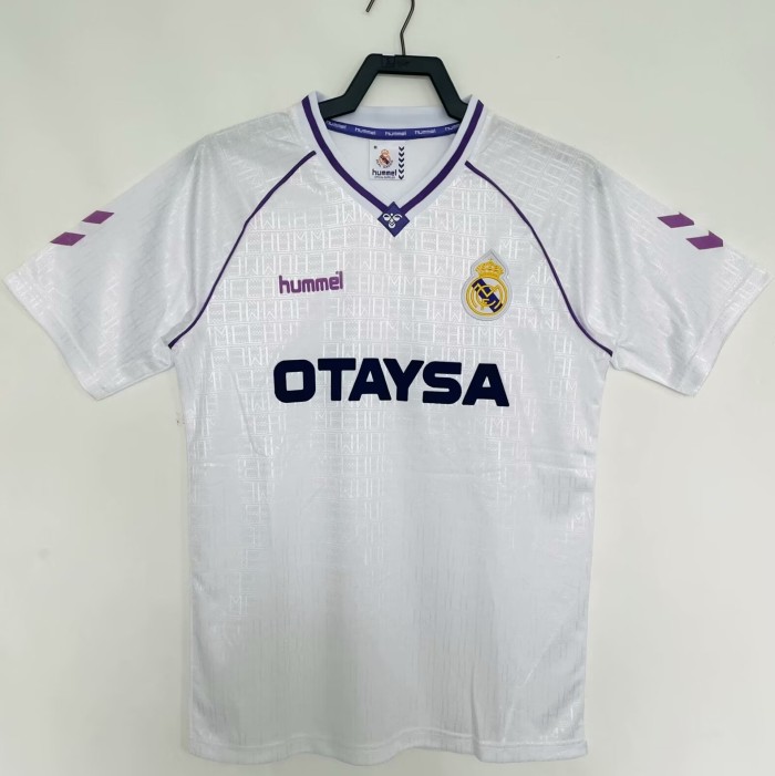 1990-1992 Real Madrid Home Retro Soccer Jersey