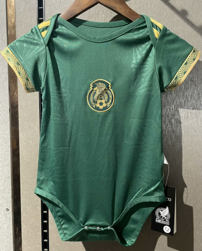 25-26 Mexico Mexico Gold Cup Green Baby Infant Crawl Suit