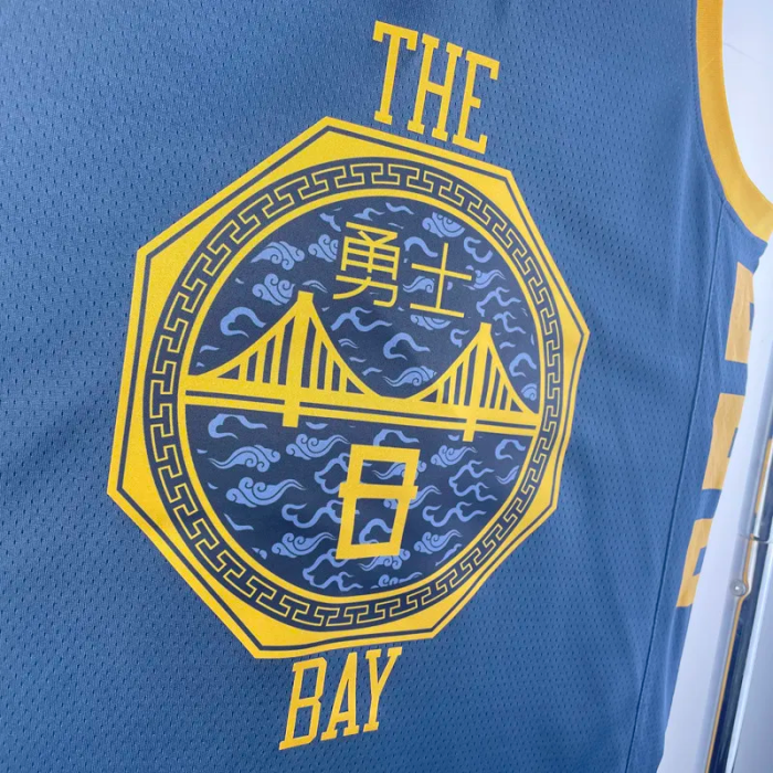 2023 WARRIORS XI #8 Grey Green Top Quality Hot Pressing NBA Jersey