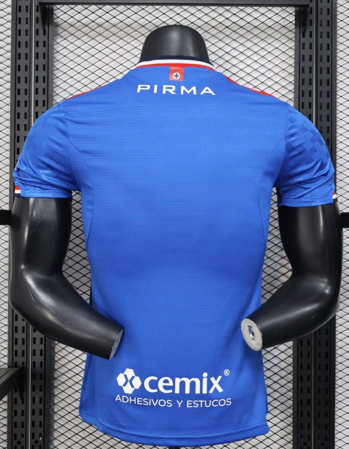 25-26 Cruz Azul Home Player Version Soccer Jersey