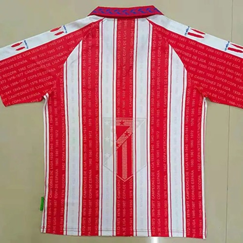 1995-1996 Atlético Madrid Home Retro Soccer Jersey