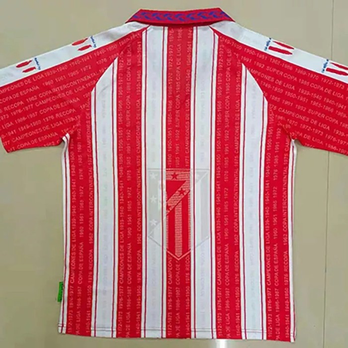 1995-1996 Atlético Madrid Home Retro Soccer Jersey