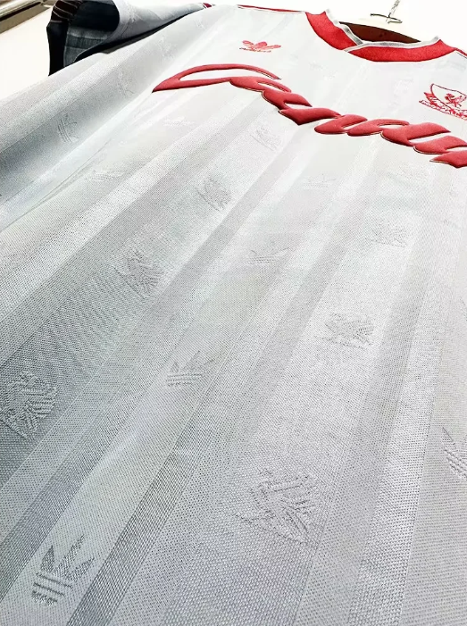 1988-1989 Liverpool Away Player Version Soccer Jersey