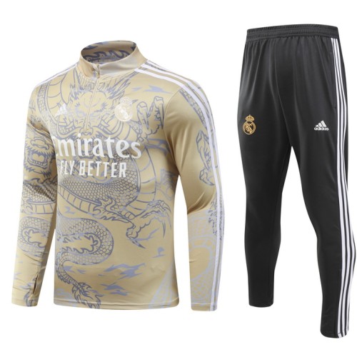 23-24 Real Madrid High Quality Half Pull Tracksuit